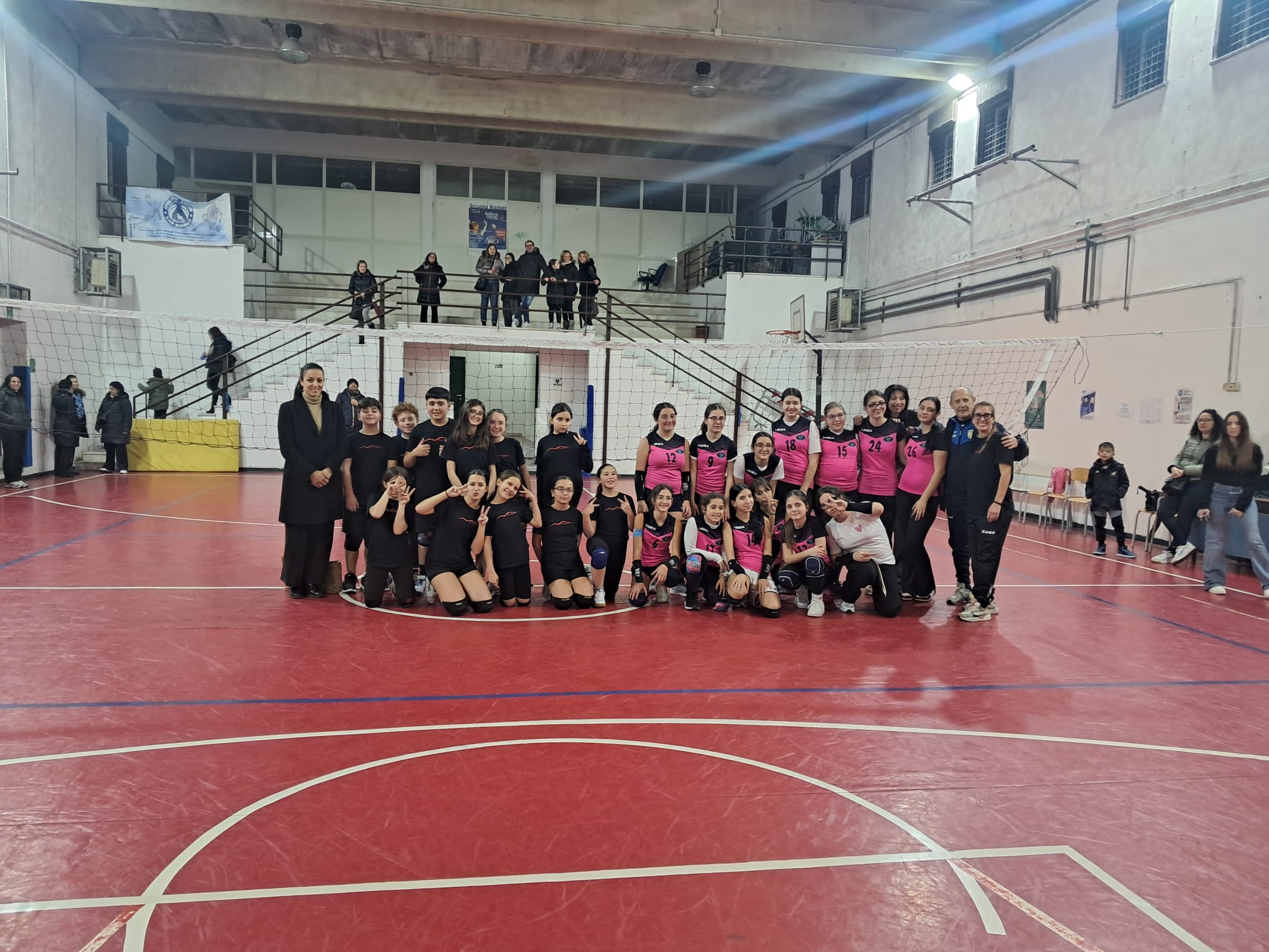 Squadra di pallavolo Millennio dopo una partita